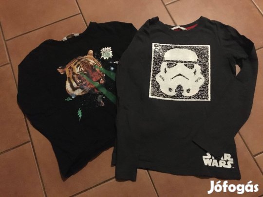 2 db H&M hosszú ujjú póló együtt! 134-140