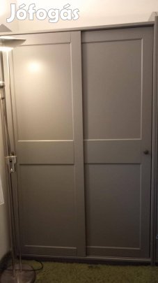 2 db Hauga-toloajtos-gardrobszekreny-szürke-6