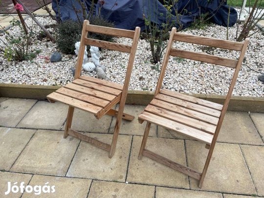 2 db KWA Svéd Kerti szék Összecsukható Időjárásálló