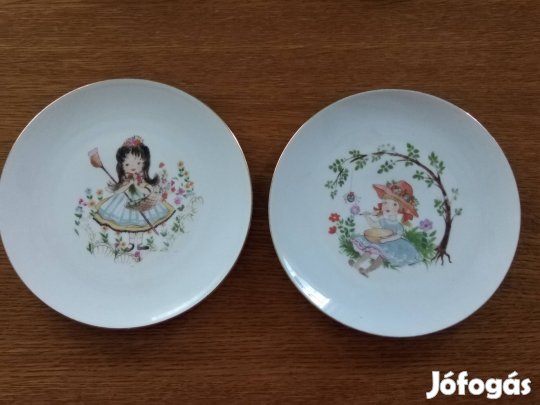 2 db Kahla gyerek mese mintás jelenetes tányér 