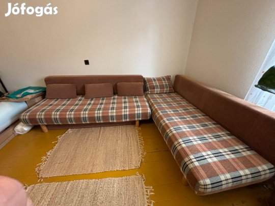 2 db Kihúzhatós kanapé ágyneműtartóval