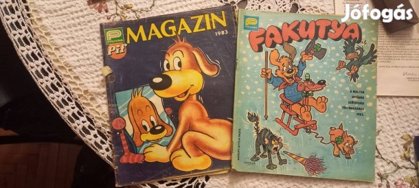 2 db Pajtás magazin (Fakutya, PIF'83)