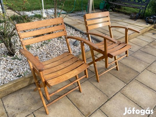 2 db Prémium Karfás Kerti szék Összecsukható