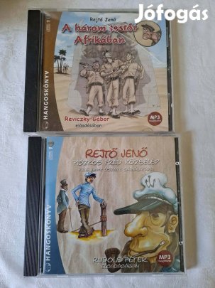 2 db Rejtő Jenő hangoskönyv: Piszkos Fred és A három testőr