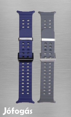 2 db Samsung Galaxy Watch Ultra szilikon szíj - Sötétkék, szürke