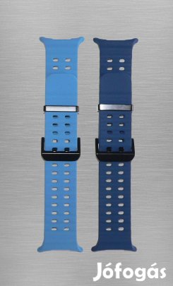 2 db Samsung Galaxy Watch Ultra szilikon szíj - Világoskék, sötétkék