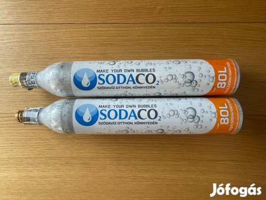 2 db Sodaco2 szénsavpatron Tele, 80L (Sodastream kompatibilis)