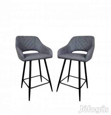 2 db Szürkéskék bérszék