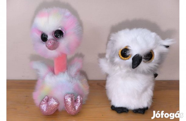 2 db TY plüss - strucc + bagoly