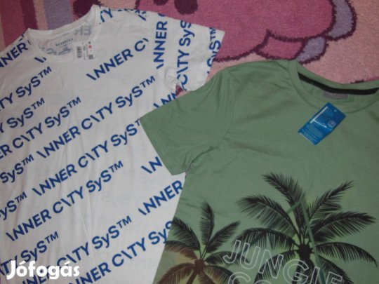 2 db Új, fiú póló. 152