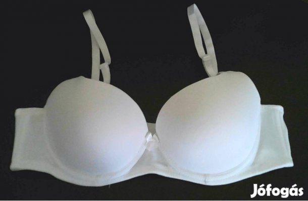 2 db Új fehér melltartó 75A push-up 1500/db