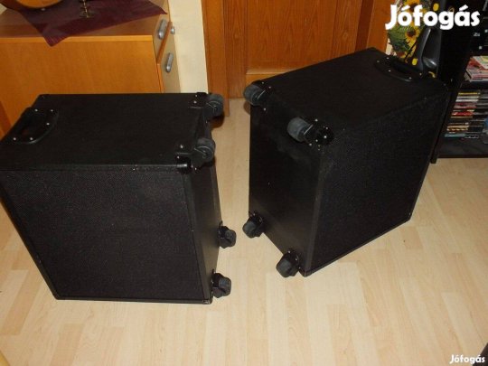 2 db. 15" 2 utas üres hangfal hangválltóval