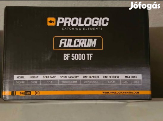 2 db. Prologic Fulcrum BF TF Handle 5000 nyeletőfékes, gyorsfékes orsó