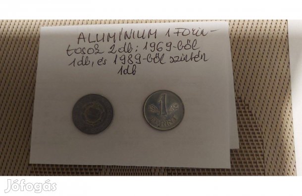 2 db. alumínium 1 Forintos egyben eladó