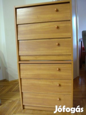 2 db. tölgy színű cipősszekrény