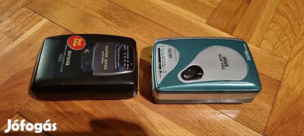 2 db aiwa rádiós walkman 