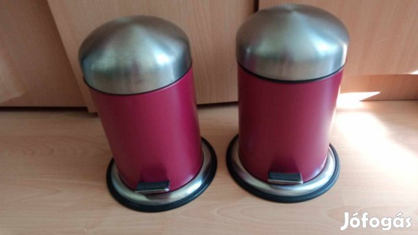 2 db bordó szemetes együtt 2500 Ft