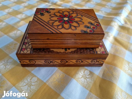2 db fa díszdoboz eladó