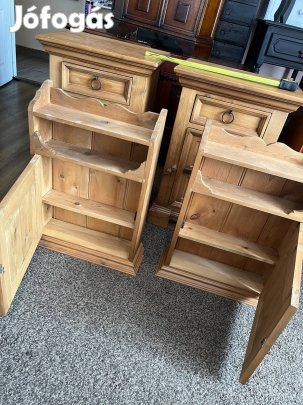 2 db fali natur fa polcos  szekrényke 48000
