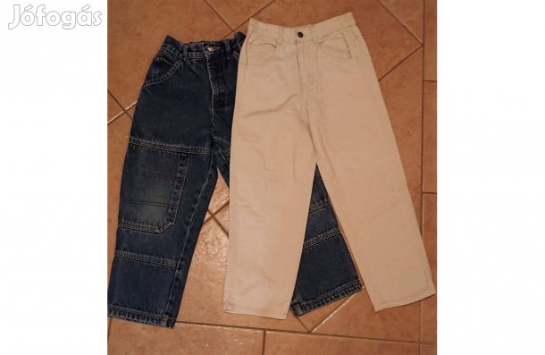 2 db farmernadrág kb. 116-os méretben