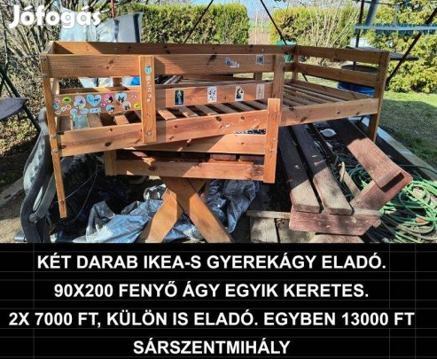 2 db gyerekágy keret