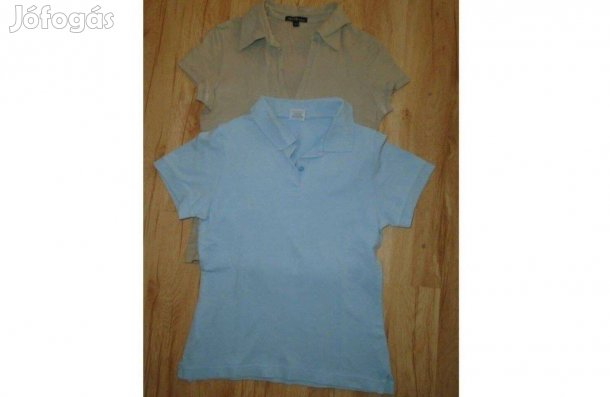 2 db ingnyakú pamut póló S -es - de mérve