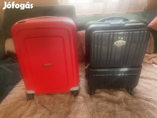 2 db kabin bőrönd gurulós samsonite vior 