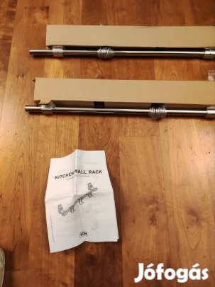 2 db konyhai sín, akasztókkal