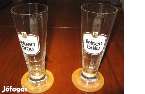 2 db különleges német söröspohár