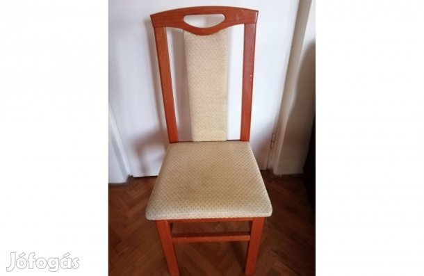 2 db magastámlás faszék szövet kárpittal