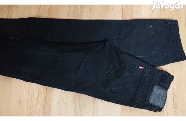 2 db márkás fekete farmernadrág 164-es - mérve pontosan