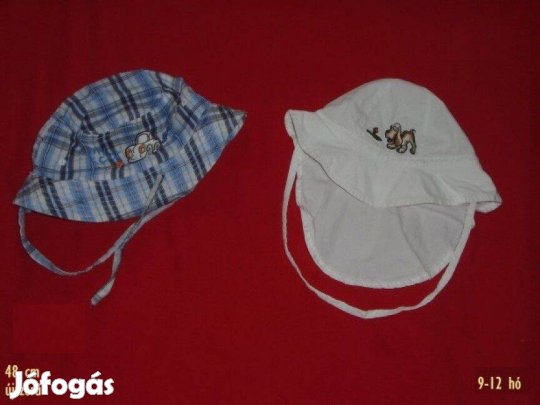2 db mintás nyári kalap - napkalap 9-12 hó - 400 Ft/db