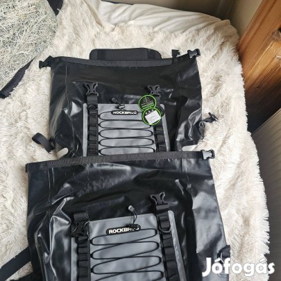 2 db motorkerékpár oldaltáska készlet, Rockbros, AS-010, Vízálló, PVC,