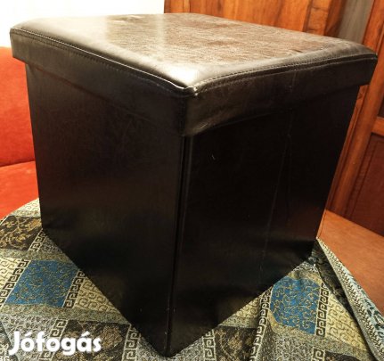 2 db műbörrel bevont tároló doboz