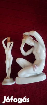 2 db női akt porcelán