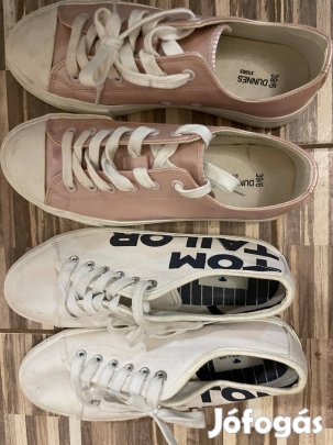 2 db női tavaszi cipő Tom Tailor és Dunnes