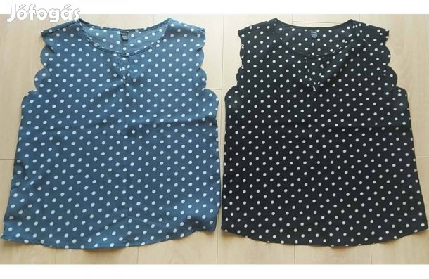 2 db pöttyös blúz