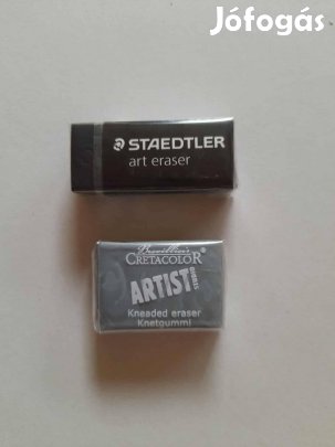 2 db radír együtt: Staedtler és gyurma radír, új