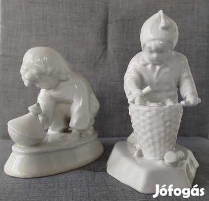 2 db régi Zsolnay porcelán (Sinkó A.)