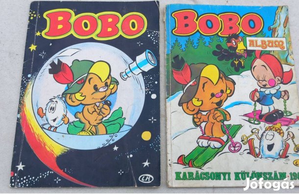 2 db retro Bobo képregény album különszám 1980 as évek