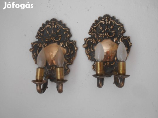 2 db retro fali lámpa