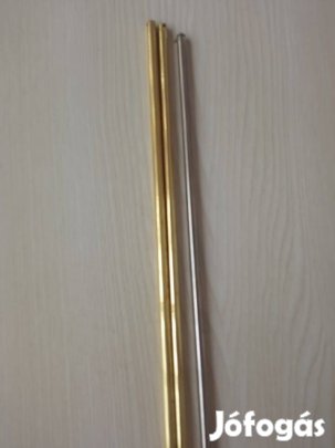 2 db réz + 1 db króm vékony cső dekoráció együtt 2500 Ft