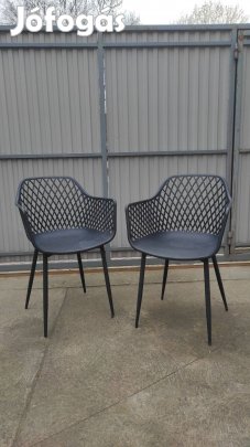2 db skandináv stílus, szürke kerti szék / étkező szék eladó
