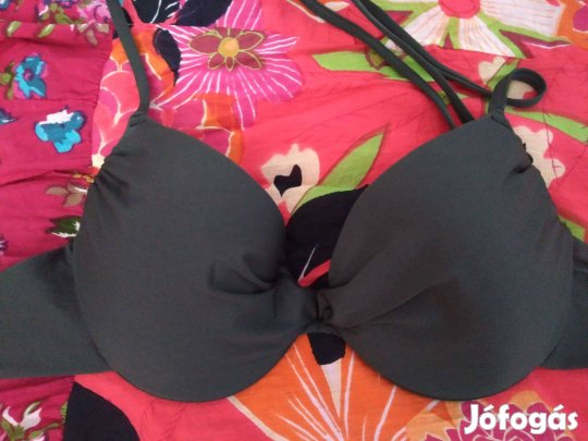 2 db szurke bikini felso egyben elado, 75 D, Uj 4000/2db