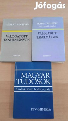 2 db válogatott tanulmányok + 1 db Nagyar tudósok könyv együtt 2000 Ft