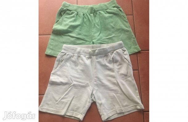 2 db zöld rövidnadrág együtt! 140-es