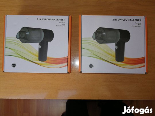 2 doboz akkus vákuumos kézi porszívó