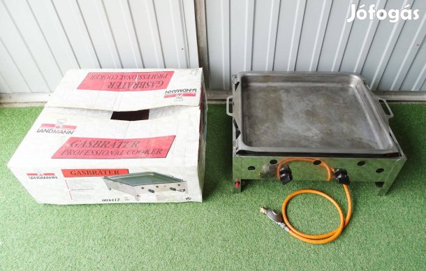 2 égős gázgrill grillsütő asztali grill tálcával