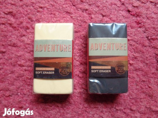 2 féle Erich Karuse radír, adventure 300ft/db