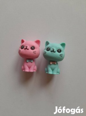 2 féle cica radír rózsaszín és zöld 500ft/db